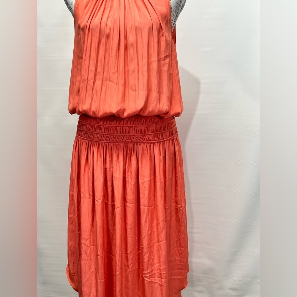 RAMY‎ BROOK Peach Audrey halter neck dress size M - Picture 4 of 15